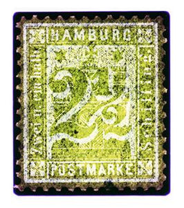1864 Hamburg Two & a Half Shilling (Chartreuse), 2016