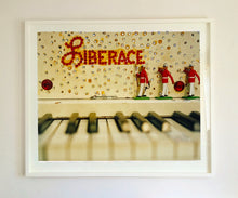 Load image into Gallery viewer, Liberace&#39;s Piano, part of Richard Heeps &#39;Dream in Colour&#39; Series, it has an archetypal Las Vegas feel, featuring marching band and piano keys.
