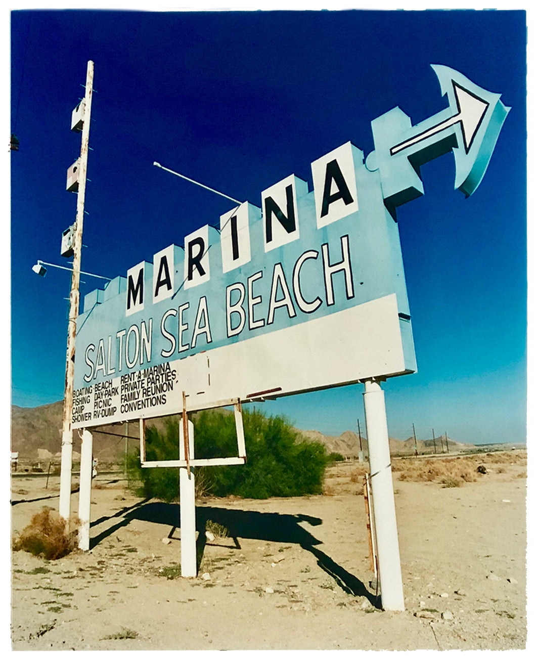 Marina Sign I, Salton Sea Beach, Salton Sea, California, 2003