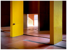 Load image into Gallery viewer, Yellow concrete interior brutalist Italian architecture photograph by Richard Heeps.
