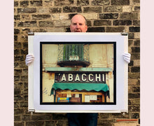 Load image into Gallery viewer, The traditional Italian Tobacconist, featuring the typography of a vintage sign. From Richard Heeps’ series &#39;A Short History of Milan’.