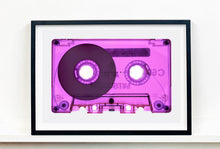 Load image into Gallery viewer, Tape Collection &#39;Side One Only Pink&#39;. The Heidler &amp; Heeps collaborations are creative representations of Natasha Heidler and Richard Heeps’ personal past, and their personalities. Tapes are significant in both their lives and the work here is made from their own collections. Their unique process makes these artworks not inanimate objects, rather they have depth, texture, grit, and they even appear to move.