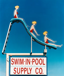 'Swim-in-Pool Supply Co.' shows Richard's unique eye as a photographer. This artwork was shot in Las Vegas in 2003, and is part of a series of images that he took over a few years. The gorgeous colours have a painterly effect.
