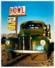 Load image into Gallery viewer, The classic American Truck in combination with the classic American Lifestyle with the cool Bowl Sign. The colours and subject create perfect Americana Pop Art Photography. 