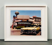 Load image into Gallery viewer, &#39;The Silver State&#39; was taken by Richard whilst at Viva Las Vegas 2001, where he was photographing for Classic American magazine. This photograph which shows a vintage car in front of a typical Las Vegas backdrop was chosen as the lead image for the magazine feature which focused on the iconic La Concha motel.