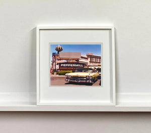 'The Silver State' was taken by Richard whilst at Viva Las Vegas 2001, where he was photographing for Classic American magazine. This photograph which shows a vintage car in front of a typical Las Vegas backdrop was chosen as the lead image for the magazine feature which focused on the iconic La Concha motel.