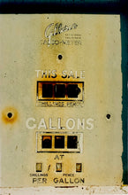 Load image into Gallery viewer, &#39;This Sale&#39; features a vintage petrol pump, something that Richard likes to collect, captured in a Fenland village in the rural area near Richard&#39;s home in Cambridge. This artwork is part of his autobiographical series, &#39;A View of the Fens from the Car with Wings&#39;.
