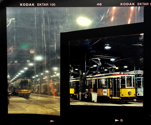 Through the Window of the Turro Tram Depot, Milan, 2018