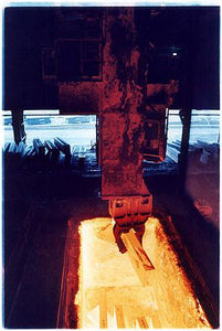 VIC discharging Soaking Pit I, Bloom&Billet Mill, Scunthorpe 2006