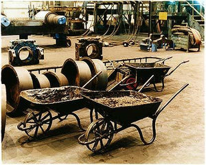 Grease waste wheelbarrows I, Bloom&Billet Mill, Scunthorpe 2007