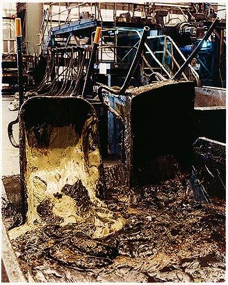 Grease waste wheelbarrows II, Bloom&Billet Mill, Scunthorpe 2007