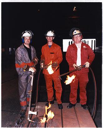 Neil Hall, Nigel Hearth and Pat Gribben, Bloom&Billet Mill, Scunthorpe 2007
