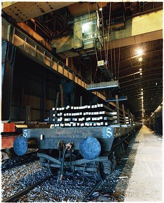 Crane loading wagon, Bloom&Billet Mill, Scunthorpe 2007
