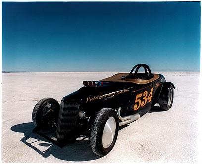 Ronald Joliffe's '34 Roadster 'Rocket Science', Bonneville, Utah 2003