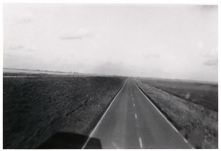 A view of the Fens from the car with wings, Cambridgeshire 1994