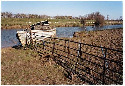 Old West River - River Boat, Cottenham, Cambridgeshire 2002
