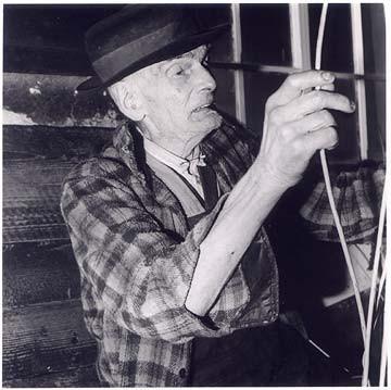 Oliver Meek I - Basket maker, Swaffham, Norfolk 1986