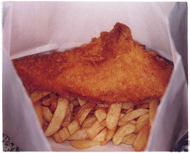 Fish & Chips - The Fishcotheque, Nr Waterloo Station, London 2004